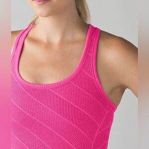 •LULULEMON• Run: Swiftly Tech Racerback Heathered Jewelled Magenta Pink